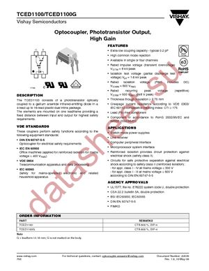 TCED1100 datasheet  